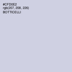 #CFD0E2 - Botticelli Color Image