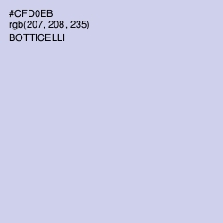 #CFD0EB - Botticelli Color Image