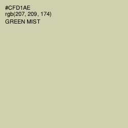 #CFD1AE - Green Mist Color Image