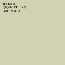 #CFD3B1 - Green Mist Color Image