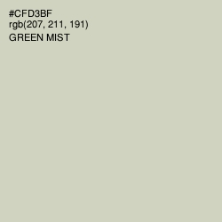 #CFD3BF - Green Mist Color Image