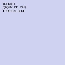 #CFD3F1 - Tropical Blue Color Image