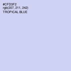 #CFD3F2 - Tropical Blue Color Image