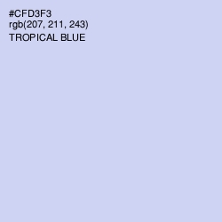 #CFD3F3 - Tropical Blue Color Image