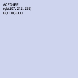 #CFD4EE - Botticelli Color Image