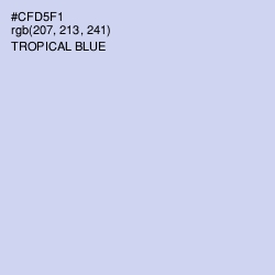 #CFD5F1 - Tropical Blue Color Image