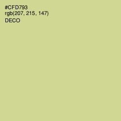 #CFD793 - Deco Color Image