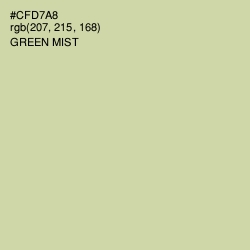 #CFD7A8 - Green Mist Color Image