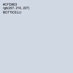 #CFD8E3 - Botticelli Color Image