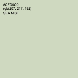 #CFD9C0 - Sea Mist Color Image