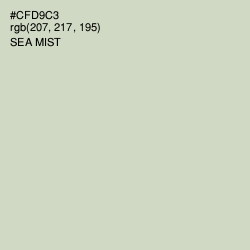 #CFD9C3 - Sea Mist Color Image