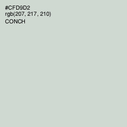 #CFD9D2 - Conch Color Image