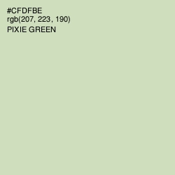 #CFDFBE - Pixie Green Color Image