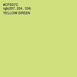 #CFE07C - Yellow Green Color Image