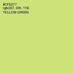 #CFE277 - Yellow Green Color Image