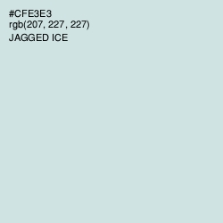 #CFE3E3 - Jagged Ice Color Image