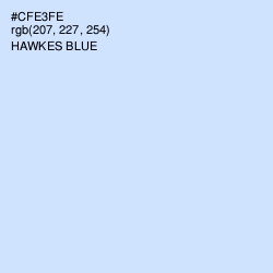 #CFE3FE - Hawkes Blue Color Image
