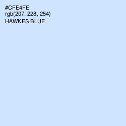 #CFE4FE - Hawkes Blue Color Image