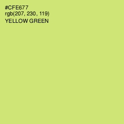 #CFE677 - Yellow Green Color Image