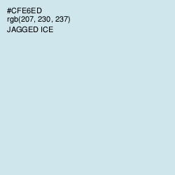 #CFE6ED - Jagged Ice Color Image