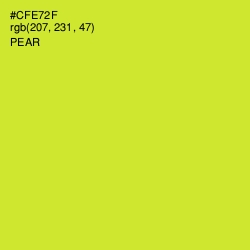 #CFE72F - Pear Color Image