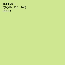 #CFE791 - Deco Color Image