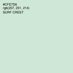 #CFE7D6 - Surf Crest Color Image