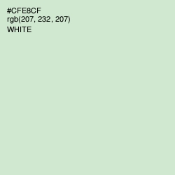 #CFE8CF - Surf Crest Color Image