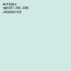 #CFE9E4 - Jagged Ice Color Image