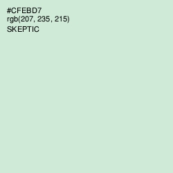 #CFEBD7 - Skeptic Color Image