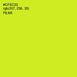 #CFEC23 - Pear Color Image