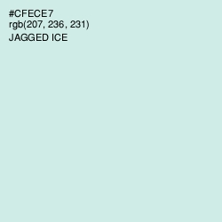 #CFECE7 - Jagged Ice Color Image