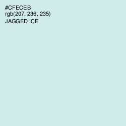 #CFECEB - Jagged Ice Color Image