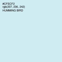 #CFECF2 - Humming Bird Color Image