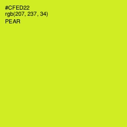 #CFED22 - Pear Color Image