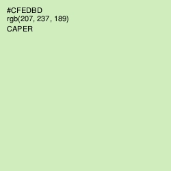 #CFEDBD - Caper Color Image