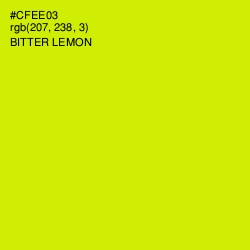 #CFEE03 - Bitter Lemon Color Image