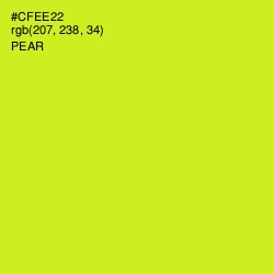 #CFEE22 - Pear Color Image