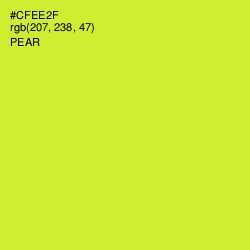 #CFEE2F - Pear Color Image