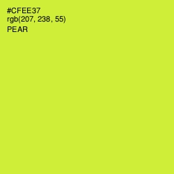 #CFEE37 - Pear Color Image