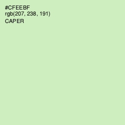 #CFEEBF - Caper Color Image