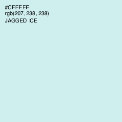 #CFEEEE - Jagged Ice Color Image