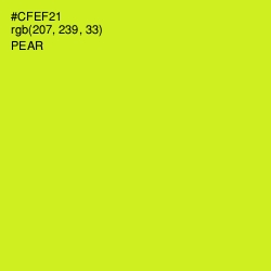 #CFEF21 - Pear Color Image