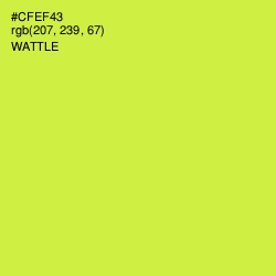 #CFEF43 - Wattle Color Image