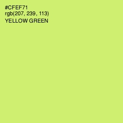 #CFEF71 - Yellow Green Color Image