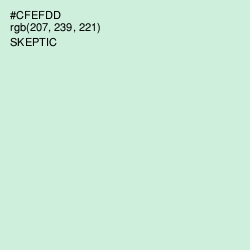 #CFEFDD - Skeptic Color Image