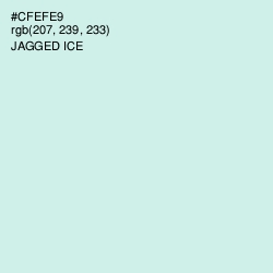 #CFEFE9 - Jagged Ice Color Image