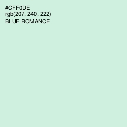 #CFF0DE - Blue Romance Color Image