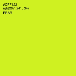 #CFF122 - Pear Color Image