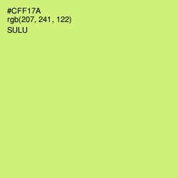 #CFF17A - Sulu Color Image